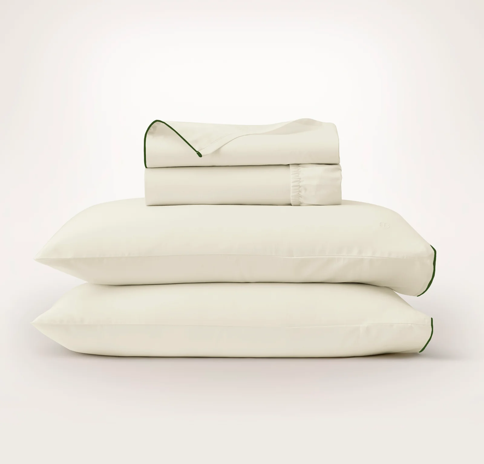 Signature Embellished Sheet Set - White