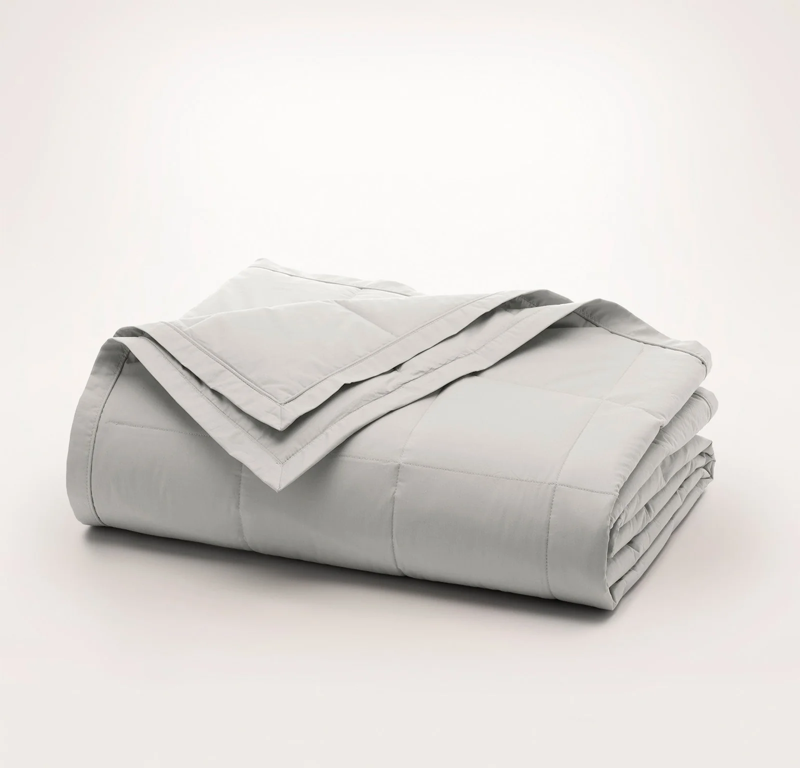 Down Quilted Bed Blanket - White