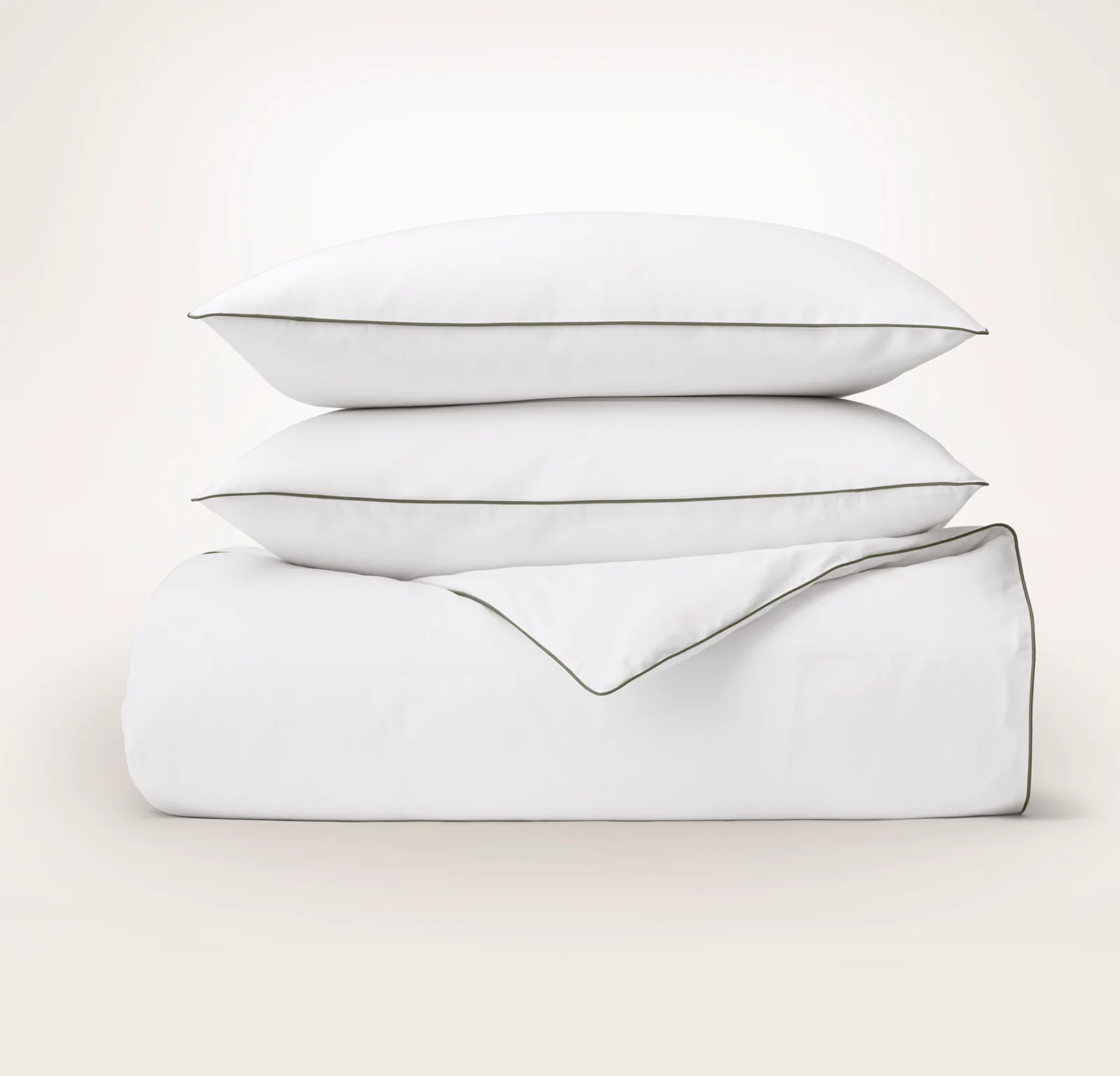 Signature Embellished Duvet Set - White